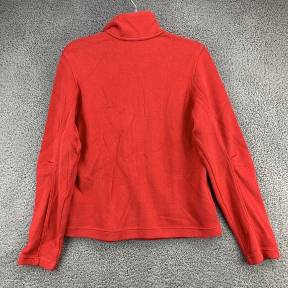 Tommy Bahama's Full Zip Jacket Sweater Womens Medium Red Zip Pockets Lightweight - Picture 2 of 12